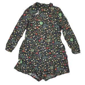 Samantha Pleet Chart Romper Black Illuminated Unicorn Mystic Fantasy Size 10